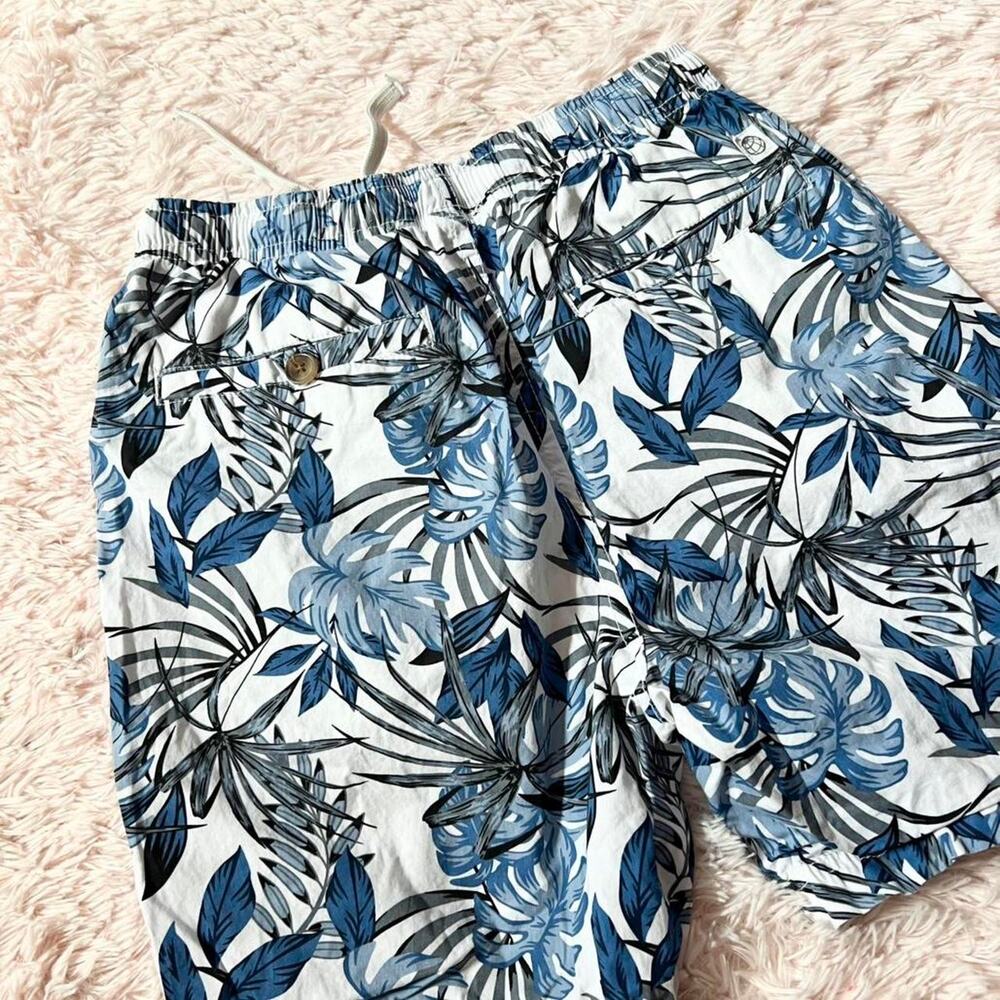 Free Planet Tropical Cotton Botanical Resort Vacation Beachy Men’s Swim Shorts S - Picture 5 of 5